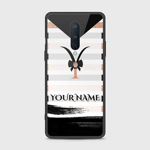 OnePlus 8 4G Cover - Personalized Alphabet Series - HQ Ultra Shine Premium Infinity Glass Soft Silicon Borders Case