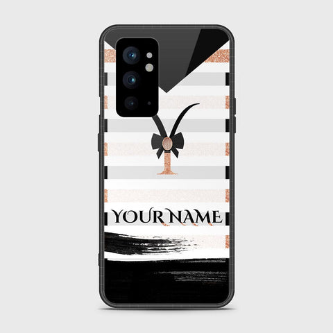 OnePlus 9RT 5G Cover - Personalized Alphabet Series Series - HQ Ultra Shine Premium Infinity Glass Soft Silicon Borders Case