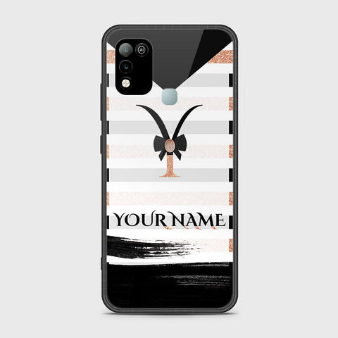 Infinix Hot 11 Play Cover - Personalized Alphabet Series Series - HQ Ultra Shine Premium Infinity Glass Soft Silicon Borders Case