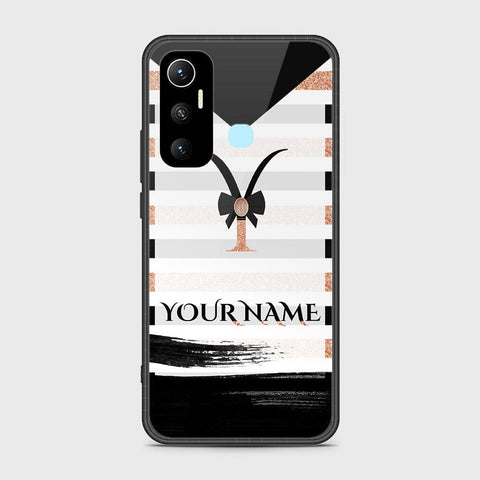 Infinix Hot 11 Cover - Personalized Alphabet Series Series - HQ Ultra Shine Premium Infinity Glass Soft Silicon Borders Case