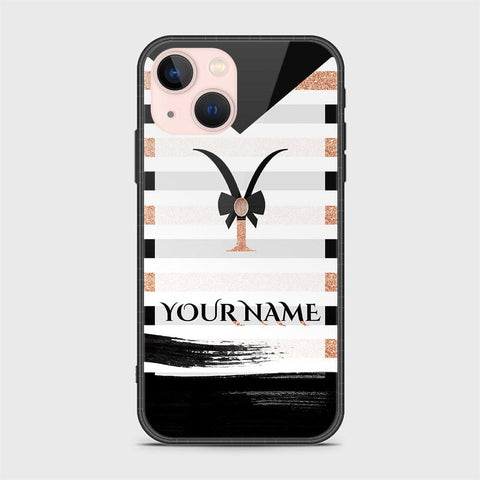 iPhone 14 Plus Cover - Personalized Alphabet Series Series - HQ Ultra Shine Premium Infinity Glass Soft Silicon Borders Case