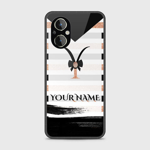 Oppo Reno 7 Lite Cover - Personalized Alphabet Series Series - HQ Ultra Shine Premium Infinity Glass Soft Silicon Borders Case
