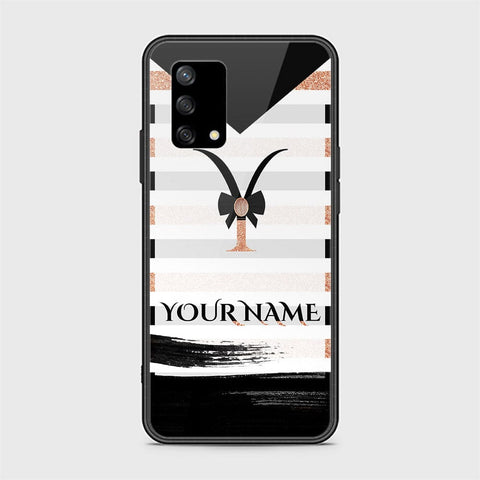 Oppo A74 Cover - Personalized Alphabet Series - HQ Ultra Shine Premium Infinity Glass Soft Silicon Borders Case