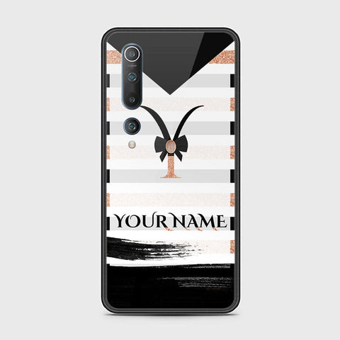 Xiaomi Mi 10 Cover - Personalized Alphabet Series - HQ Ultra Shine Premium Infinity Glass Soft Silicon Borders Case