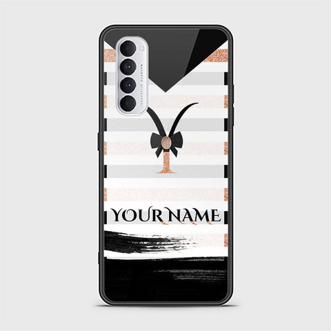 Oppo Reno 4 Pro Cover - Personalized Alphabet Series Series - HQ Ultra Shine Premium Infinity Glass Soft Silicon Borders Case