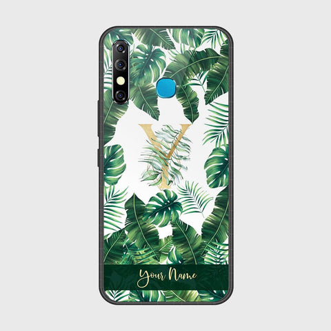 Infinix Hot 8Cover - Personalized Alphabet Series - HQ Ultra Shine Premium Infinity Glass Soft Silicon Borders Case