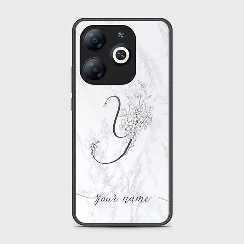 Tecno Pop 8 Cover- Personalized Alphabet Series - HQ Ultra Shine Premium Infinity Glass Soft Silicon Borders Case