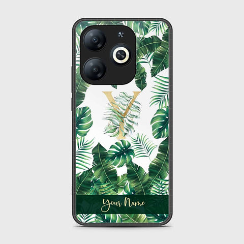 Infinix Hot 40i Cover- Personalized Alphabet Series - HQ Ultra Shine Premium Infinity Glass Soft Silicon Borders Case