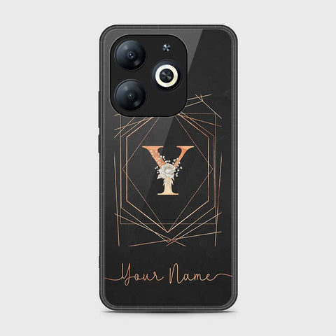 Tecno Spark Go 2024 Cover- Personalized Alphabet Series - HQ Ultra Shine Premium Infinity Glass Soft Silicon Borders Case