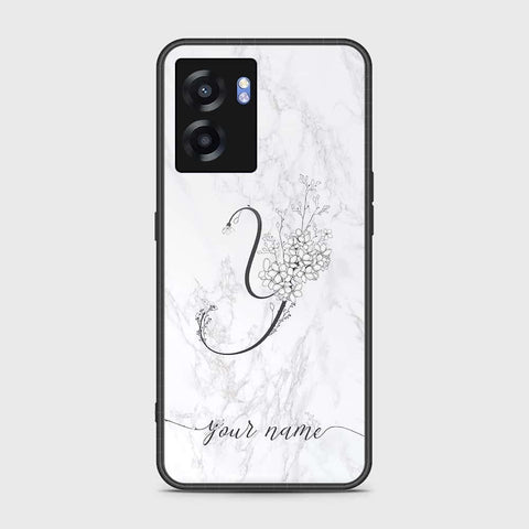 OnePlus Nord N300 Cover- Personalized Alphabet Series - HQ Ultra Shine Premium Infinity Glass Soft Silicon Borders Case