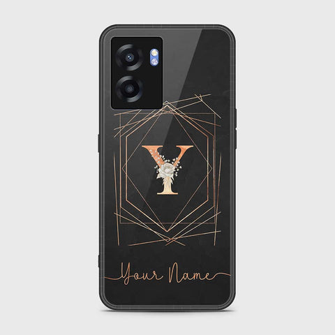 OnePlus Nord N300 Cover- Personalized Alphabet Series - HQ Ultra Shine Premium Infinity Glass Soft Silicon Borders Case