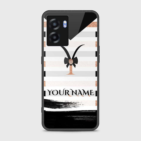 OnePlus Nord N300 Cover- Personalized Alphabet Series - HQ Ultra Shine Premium Infinity Glass Soft Silicon Borders Case