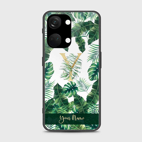 OnePlus Ace 2V Cover- Personalized Alphabet Series - HQ Ultra Shine Premium Infinity Glass Soft Silicon Borders Case