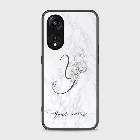 Oppo Reno 8T 5G  Cover- Personalized Alphabet Series - HQ Ultra Shine Premium Infinity Glass Soft Silicon Borders Case