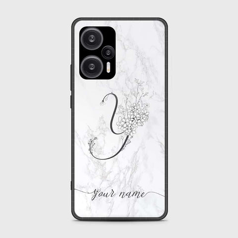 Xiaomi Poco F5  Cover- Personalized Alphabet Series - HQ Ultra Shine Premium Infinity Glass Soft Silicon Borders Case