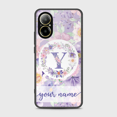 Realme C67 4G Cover- Personalized Alphabet Series - HQ Ultra Shine Premium Infinity Glass Soft Silicon Borders Case