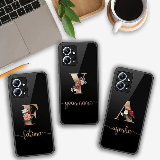 Xiaomi Redmi Note 12 4G Cover- Personalized Alphabet Series - HQ Ultra Shine Premium Infinity Glass Soft Silicon Borders Case