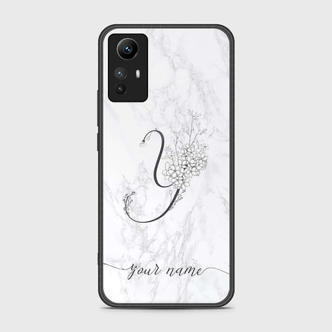 Xiaomi Redmi Note 12S Cover- Personalized Alphabet Series - HQ Ultra Shine Premium Infinity Glass Soft Silicon Borders Case