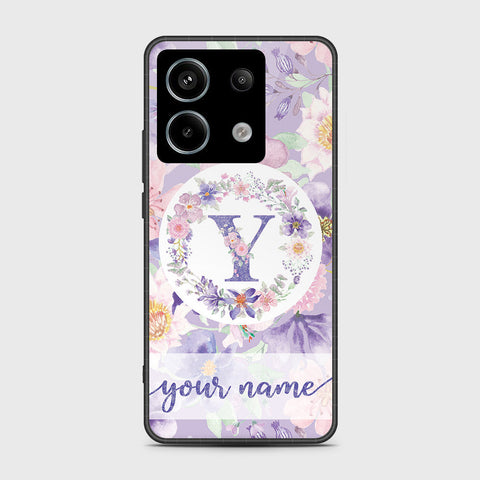 Xiaomi Redmi Note 13 Pro 4G Cover - Personalized Alphabet Series - HQ Ultra Shine Premium Infinity Glass Soft Silicon Borders Case