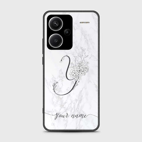 Xiaomi Redmi Note 13 Pro Plus 5G Cover- Personalized Alphabet Series - HQ Ultra Shine Premium Infinity Glass Soft Silicon Borders Case