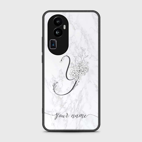 Oppo Reno 10 Pro Plus Cover- Personalized Alphabet Series - HQ Ultra Shine Premium Infinity Glass Soft Silicon Borders Case