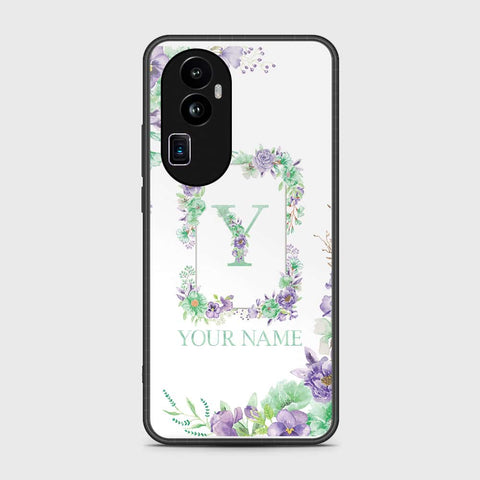 Oppo Reno 10 Pro Plus Cover- Personalized Alphabet Series - HQ Ultra Shine Premium Infinity Glass Soft Silicon Borders Case