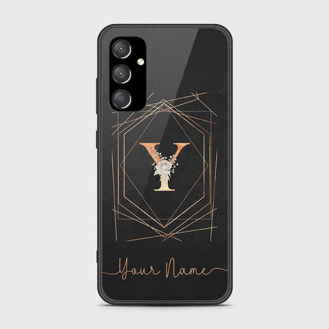 Samsung Galaxy A14 4G Cover- Personalized Alphabet Series - HQ Ultra Shine Premium Infinity Glass Soft Silicon Borders Case