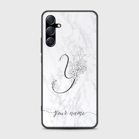 Samsung Galaxy M34 5G Cover- Personalized Alphabet Series - HQ Ultra Shine Premium Infinity Glass Soft Silicon Borders Case