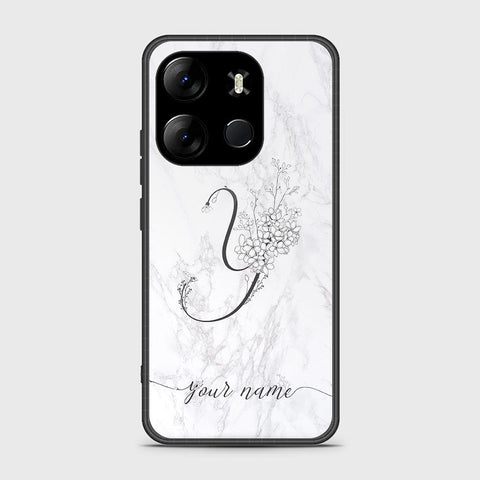 Infinix Smart 7 Cover- Personalized Alphabet Series - HQ Ultra Shine Premium Infinity Glass Soft Silicon Borders Case