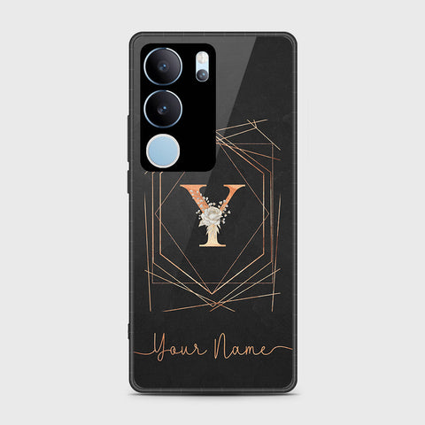 Vivo V29 Cover- Personalized Alphabet Series - HQ Ultra Shine Premium Infinity Glass Soft Silicon Borders Case