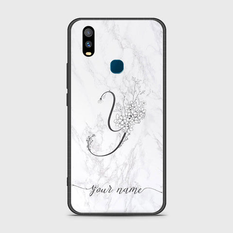 Vivo Y11 2019 Cover - Personalized Alphabet Series - HQ Ultra Shine Premium Infinity Glass Soft Silicon Borders Case