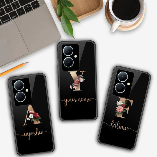 Vivo Y78 Plus 5G Cover - Personalized Alphabet Series - HQ Ultra Shine Premium Infinity Glass Soft Silicon Borders Case