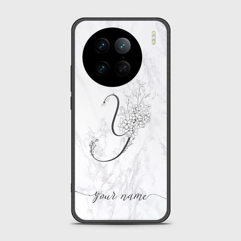 Vivo X90 Pro Cover - Personalized Alphabet Series - HQ Ultra Shine Premium Infinity Glass Soft Silicon Borders Case