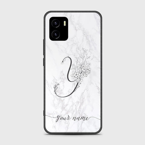 Vivo Y10 Cover- Personalized Alphabet Series - HQ Ultra Shine Premium Infinity Glass Soft Silicon Borders Case