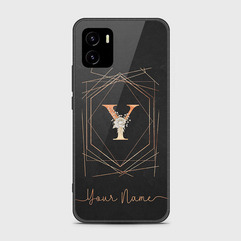 Vivo Y10 Cover- Personalized Alphabet Series - HQ Ultra Shine Premium Infinity Glass Soft Silicon Borders Case