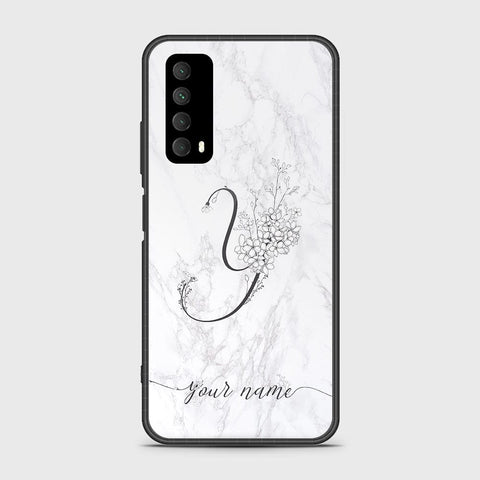 Huawei Psmart 2021 Cover - Personalized Alphabet Series - HQ Ultra Shine Premium Infinity Glass Soft Silicon Borders Case