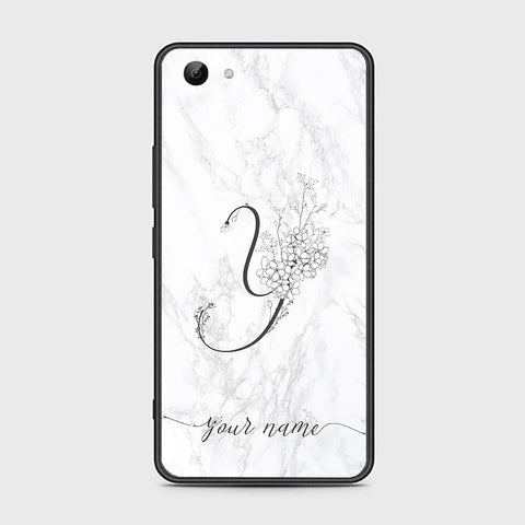 Vivo Y81 Cover- Personalized Alphabet Series - HQ Ultra Shine Premium Infinity Glass Soft Silicon Borders Case