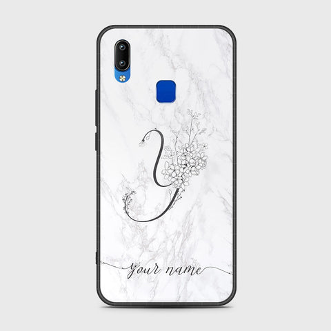 Vivo Y91i Cover- Personalized Alphabet Series - HQ Ultra Shine Premium Infinity Glass Soft Silicon Borders Case