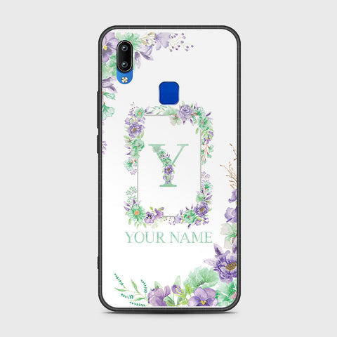 Vivo Y91i Cover- Personalized Alphabet Series - HQ Ultra Shine Premium Infinity Glass Soft Silicon Borders Case