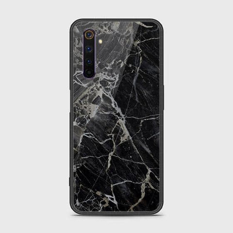 Realme 6 Pro Cover - Black Marble Series - HQ Ultra Shine Premium Infinity Glass Soft Silicon Borders Case