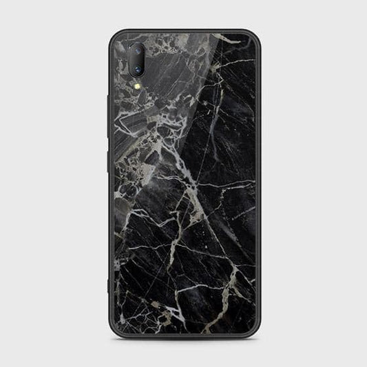 Vivo V11 Pro Cover - Black Marble Series - HQ Ultra Shine Premium Infinity Glass Soft Silicon Borders Case