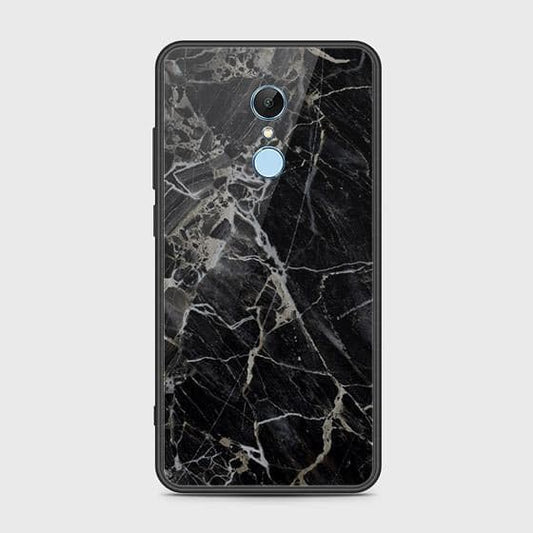 Xiaomi Redmi 5 Cover - Black Marble Series - HQ Ultra Shine Premium Infinity Glass Soft Silicon Borders Case