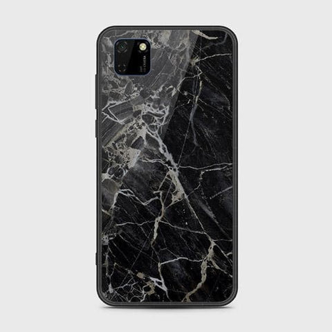 Honor 9S Cover - Black Marble Series - HQ Ultra Shine Premium Infinity Glass Soft Silicon Borders Case