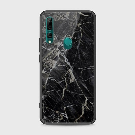 Honor 9X Cover - Black Marble Series - HQ Ultra Shine Premium Infinity Glass Soft Silicon Borders Case