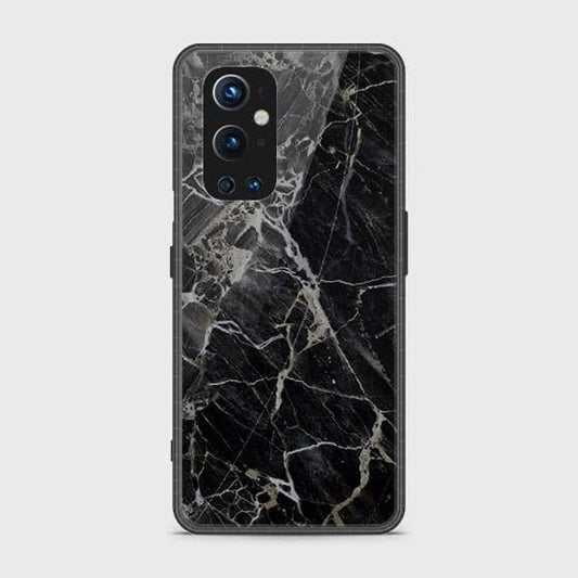 Oneplus 9 Pro Cover - Black Marble Series - HQ Ultra Shine Premium Infinity Glass Soft Silicon Borders Case SuccessActive