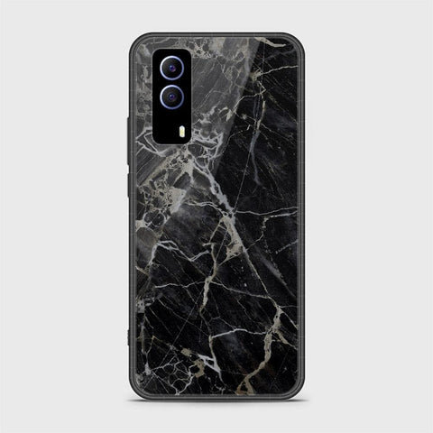 Vivo Y53s 5G Cover - Black Marble Series - HQ Ultra Shine Premium Infinity Glass Soft Silicon Borders Case