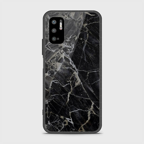 Xiaomi Redmi Note 10 5G Cover - Black Marble Series - HQ Ultra Shine Premium Infinity Glass Soft Silicon Borders Case