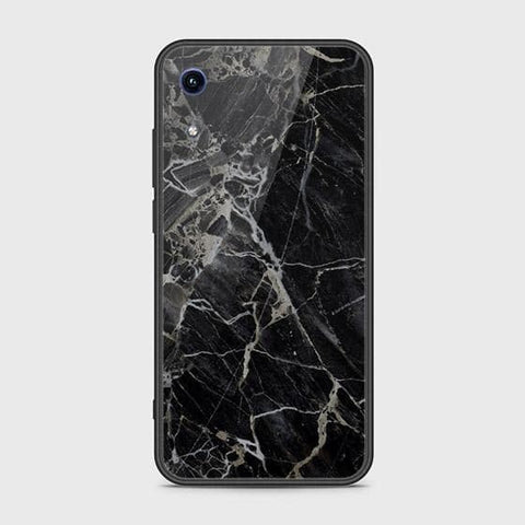 Huawei Honor 8A Cover - Black Marble Series - HQ Ultra Shine Premium Infinity Glass Soft Silicon Borders Case