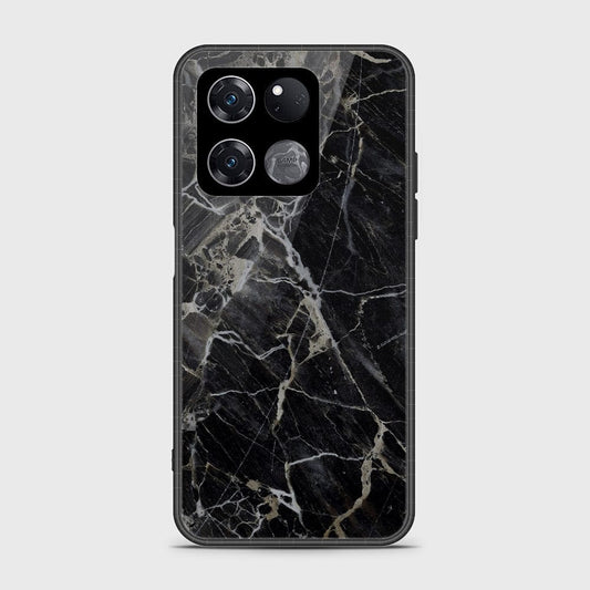OnePlus Ace Racing Cover- Black Marble Series - HQ Ultra Shine Premium Infinity Glass Soft Silicon Borders Case