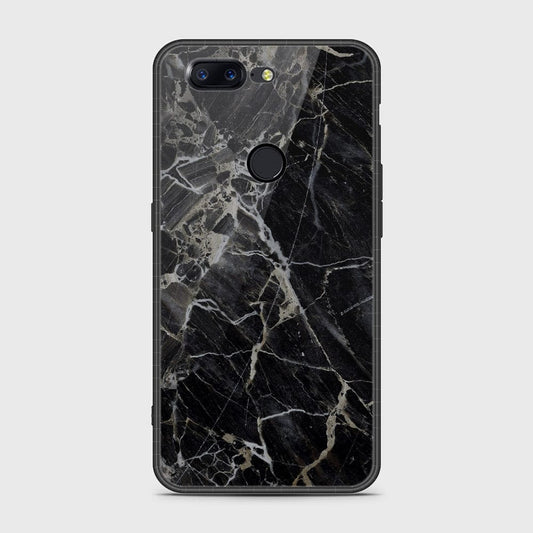 OnePlus 5T Cover- Black Marble Series - HQ Ultra Shine Premium Infinity Glass Soft Silicon Borders Case